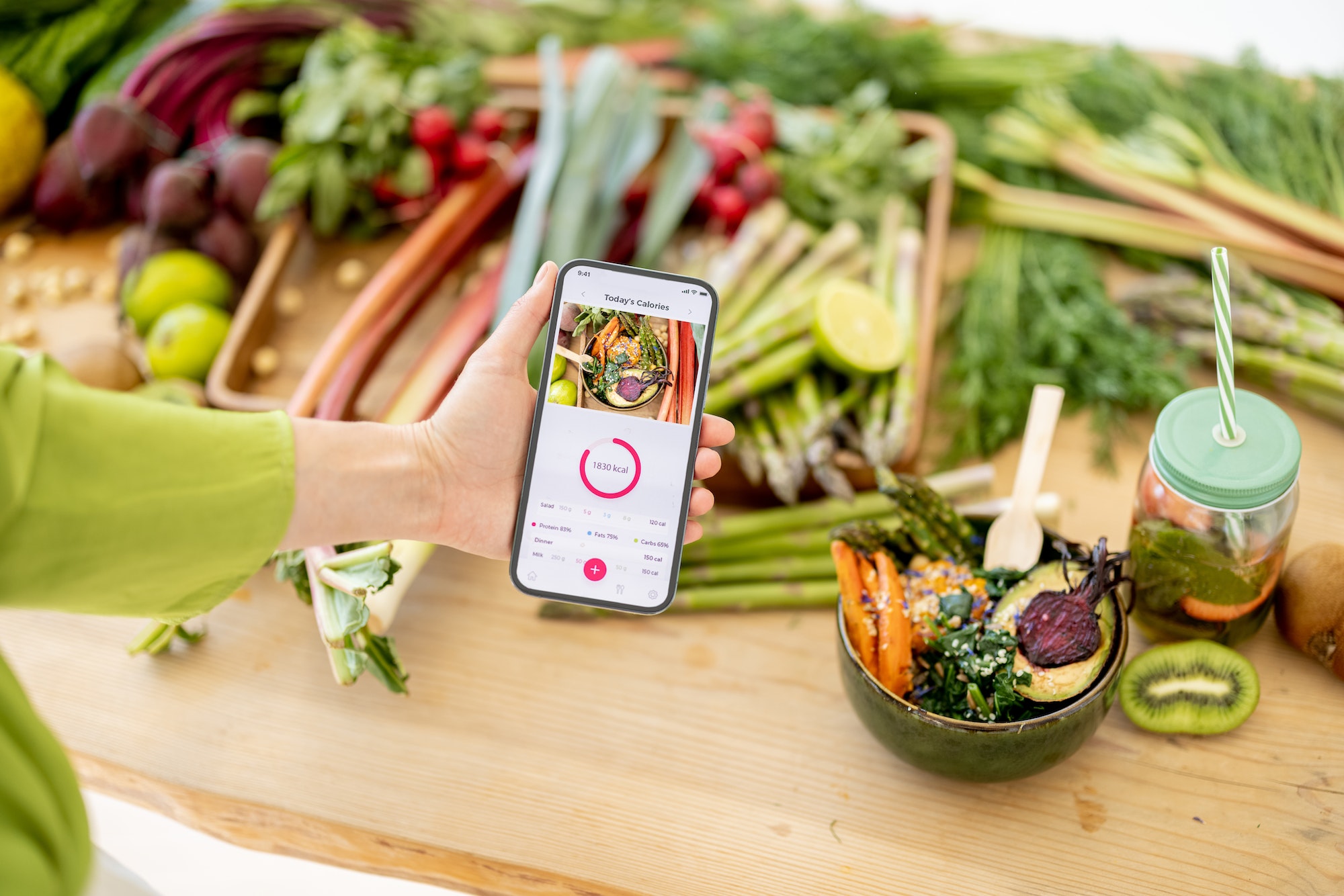 Mobile application for track calories